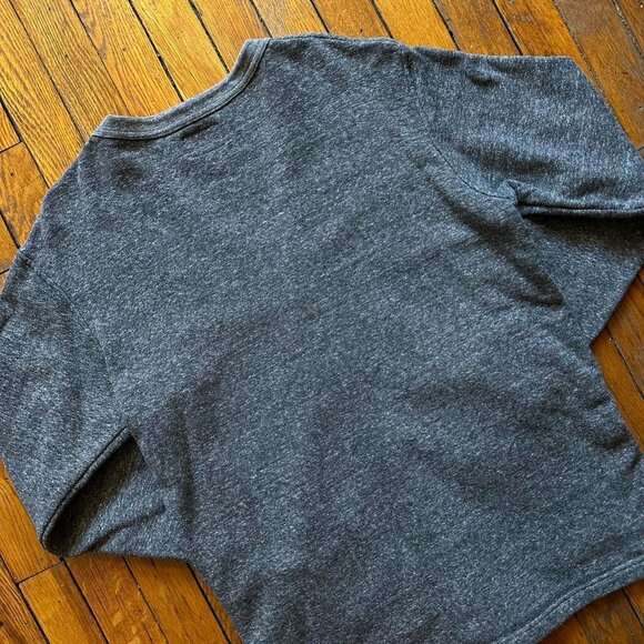 National Athletic Goods Cardigan Sweater Men 38 Two Toned Grey Preppy Collegiate - Picture 5 of 6